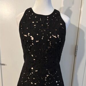 Kate Spade New York floral cutout A-line dress featuring lacy cutouts Sz 2